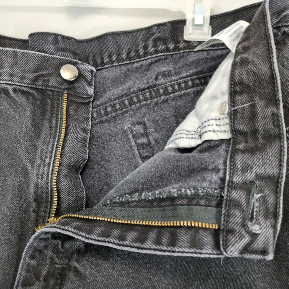Wrangler Regular Fit Black Jeans Mens 38 37x29
